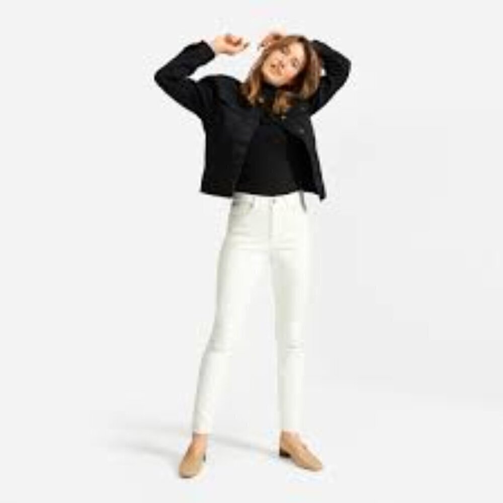 Everlane White The High Rise Skinny Stretch Classic Ankle 29 Denim Jeans